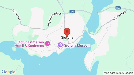 Butikslokaler att hyra i Sigtuna - kort over placeringen