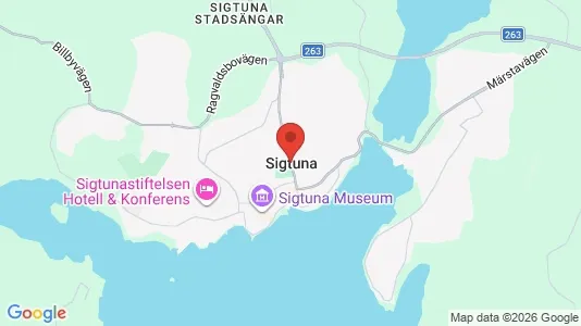 Butikslokaler att hyra i Sigtuna - kort over placeringen