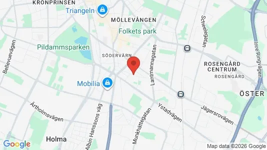 Butikslokaler att hyra i Sofielund - kort over placeringen