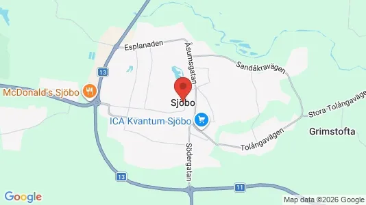 Butikslokaler att hyra i Sjöbo - Bild från Google Street View