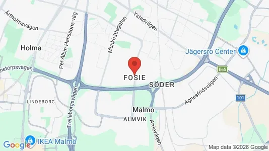 Butikslokaler att hyra i Fosie - kort over placeringen