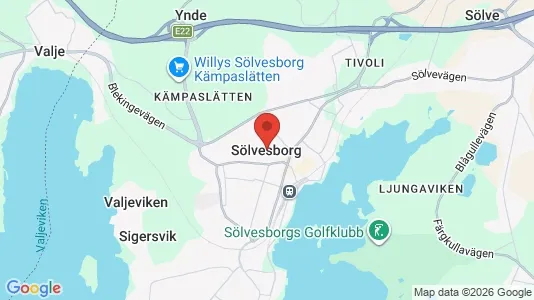 Butikslokaler att hyra i Sölvesborg - Bild från Google Street View