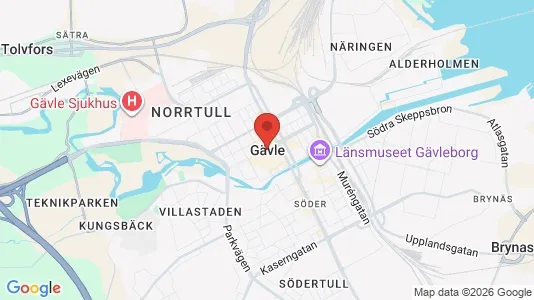 Kontorslokaler att hyra i Gävle - Bild från Google Street View