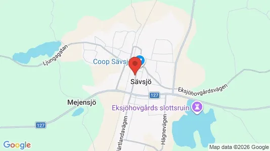 Butikslokaler att hyra i Sävsjö - kort over placeringen