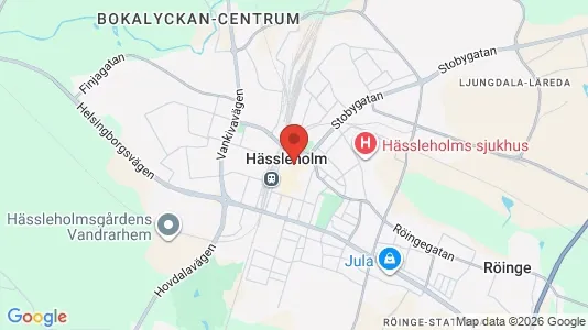 Butikslokaler att hyra i Hässleholm - Bild från Google Street View