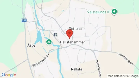 Butikslokaler att hyra i Hallstahammar - kort over placeringen