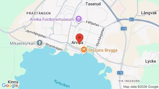 Butikslokaler att hyra i Arvika - kort over placeringen