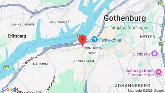 Butikslokaler att hyra i Göteborg Centrum - kort over placeringen