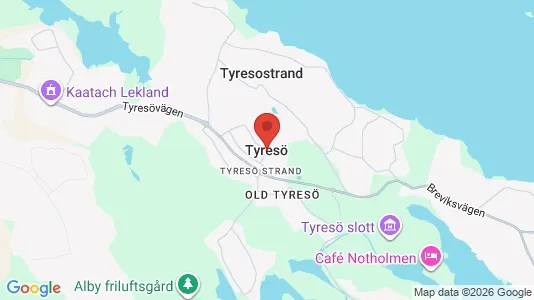 Butikslokaler att hyra i Tyresö - kort over placeringen