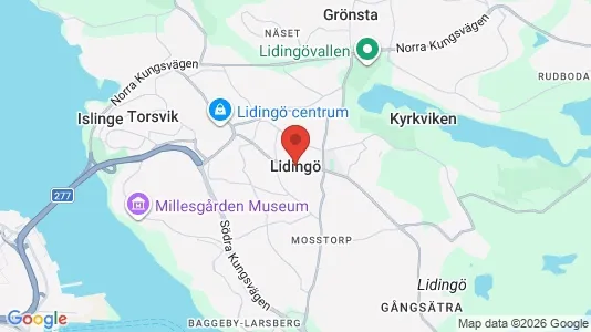 Butikslokaler att hyra i Lidingö - Bild från Google Street View