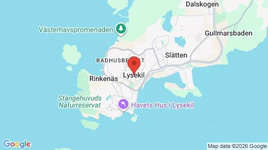 Butikslokaler att hyra i Lysekil - kort over placeringen