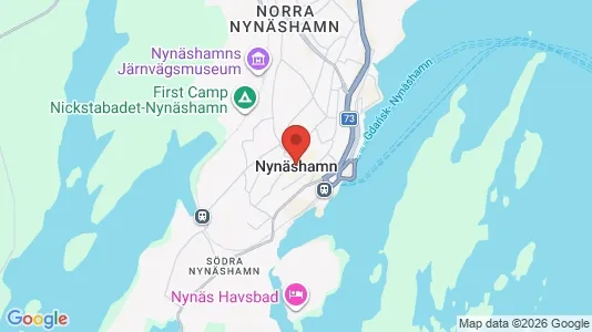 Butikslokaler att hyra i Nynäshamn - kort over placeringen