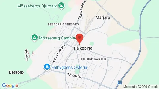 Butikslokaler att hyra i Falköping - Bild från Google Street View