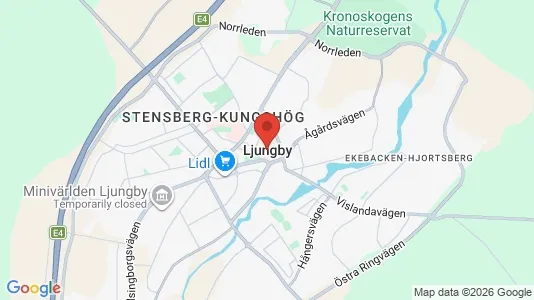 Butikslokaler att hyra i Ljungby - Bild från Google Street View