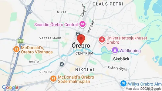 Butikslokaler att hyra i Örebro - Bild från Google Street View