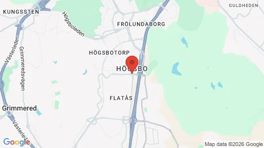 Butikslokaler att hyra i Askim-Frölunda-Högsbo - kort over placeringen