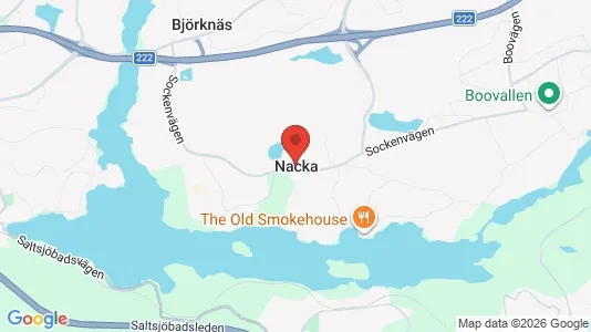 Kontorslokaler att hyra i Nacka - kort over placeringen