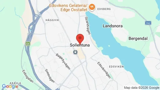 Kontorslokaler att hyra i Sollentuna - kort over placeringen