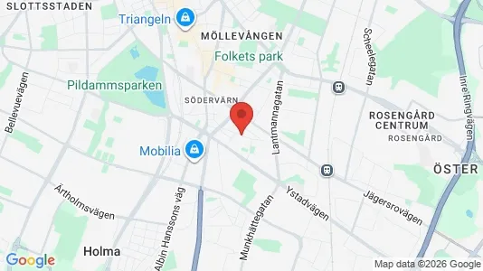 Kontorslokaler att hyra i Sofielund - kort over placeringen