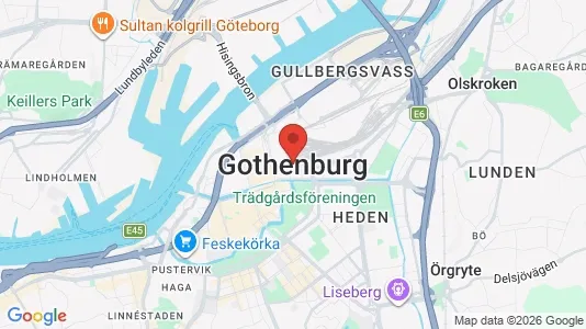 Kontorslokaler att hyra i Göteborg Västra - kort over placeringen